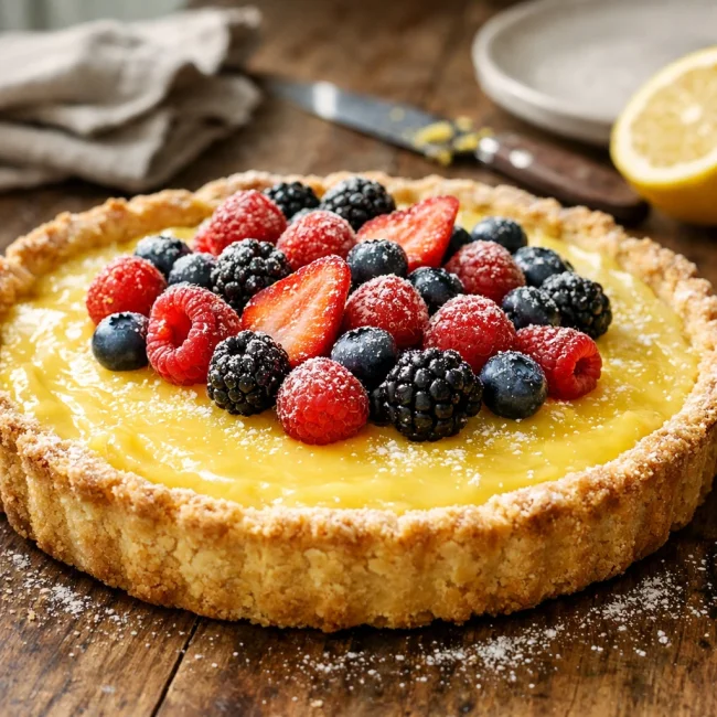 Lemon Tart with Fresh Berries