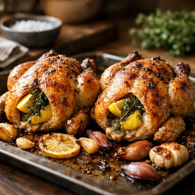 Lemon Thyme Cornish Hens