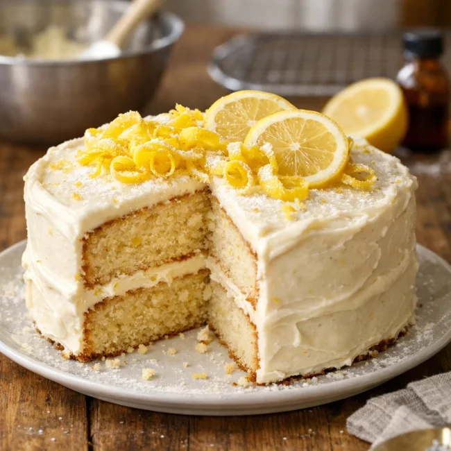 Lemon Zest Vanilla Cake