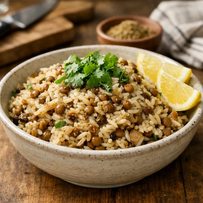 Lentil and Rice Pilaf
