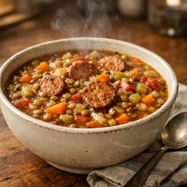 Lentil and Sausage Soup