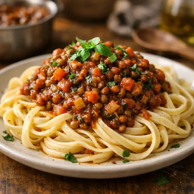 Lentil Bolognese