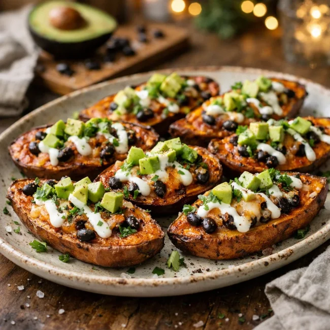 Loaded Sweet Potato Skins
