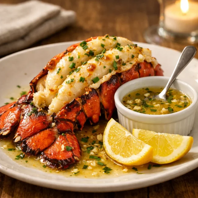 Lobster Tail with Garlic Butter