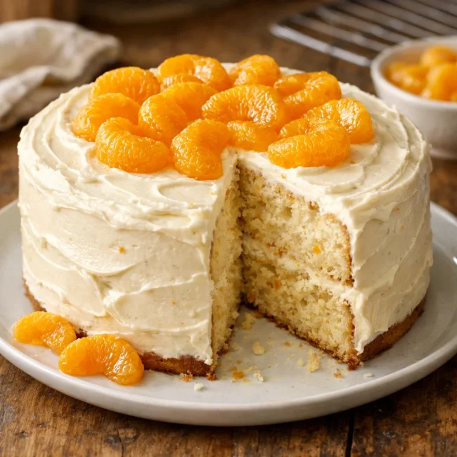 Mandarin Orange Delight Cake