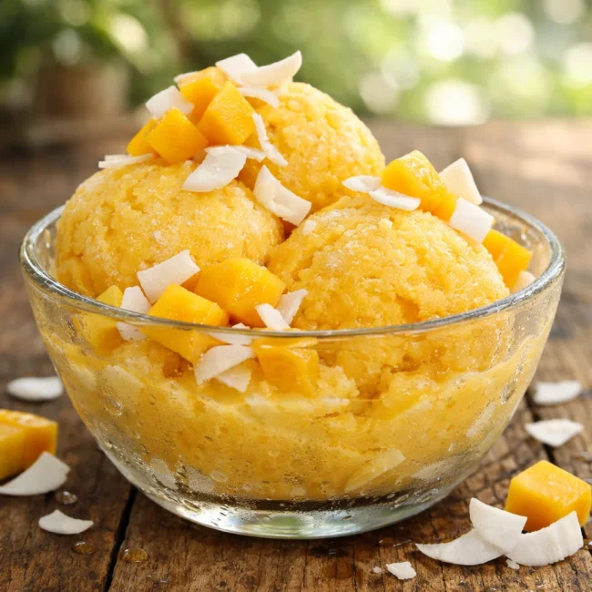 Mango Coconut Sorbet