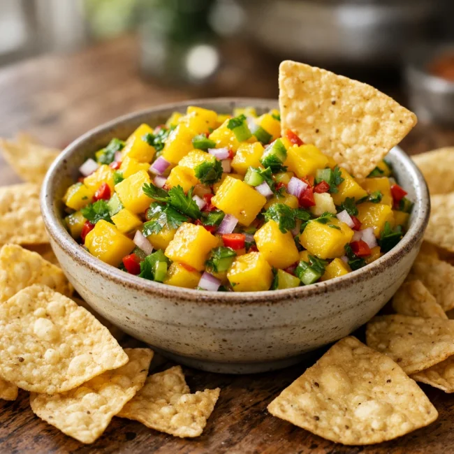 Mango Salsa with Tortilla Chips