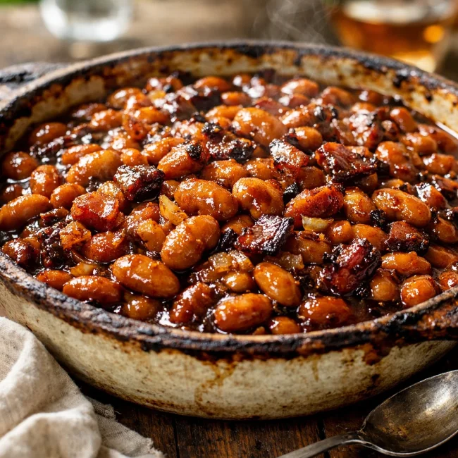 Maple & Bourbon Baked Beans
