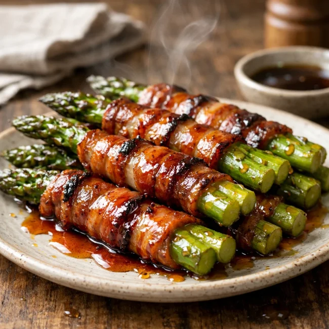 Maple Bacon-Wrapped Asparagus