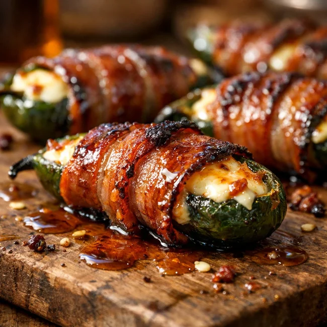 Maple Bacon Wrapped Jalapeño Poppers