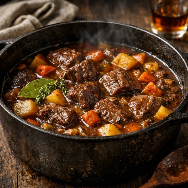 Maple Bourbon Beef Stew