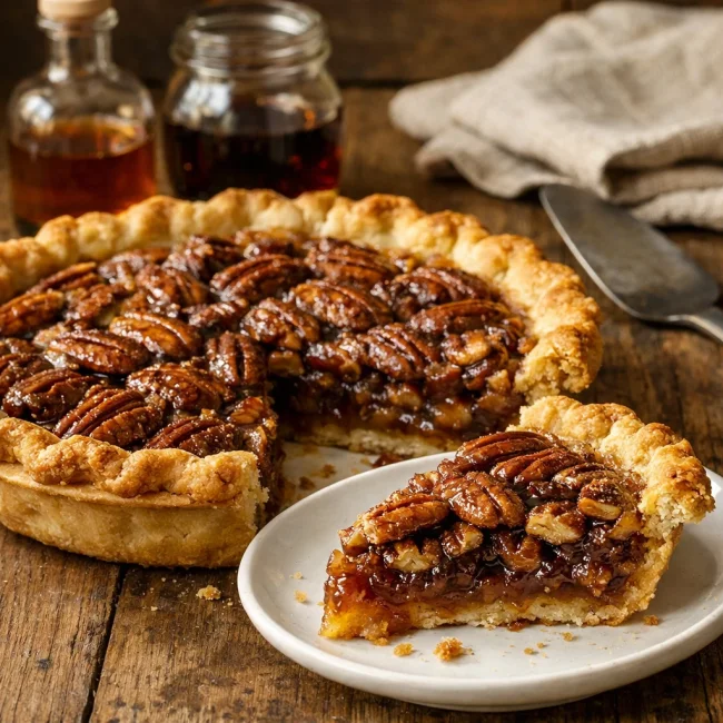 Maple Bourbon Pecan Pie