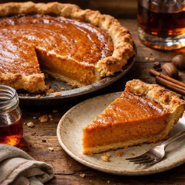 Maple Bourbon Pumpkin Pie