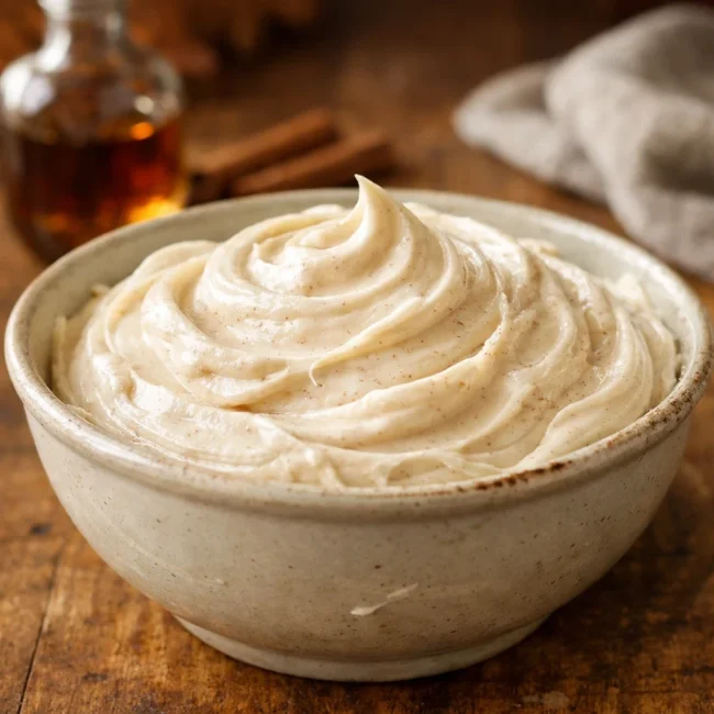 Maple Cinnamon Cream Cheese Frosting