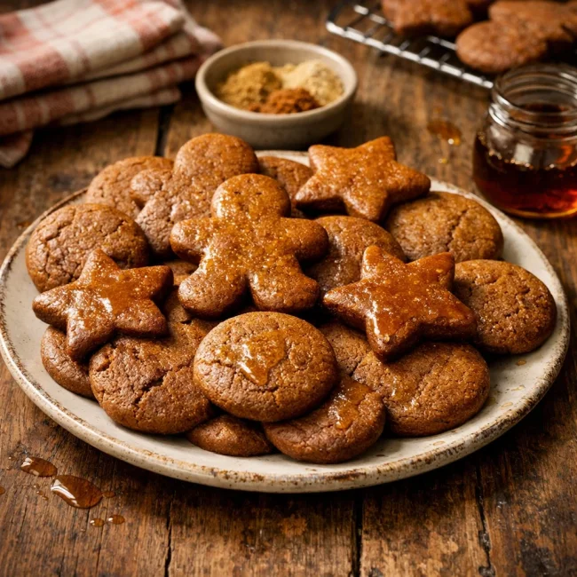 Maple Gingerbread Cookies