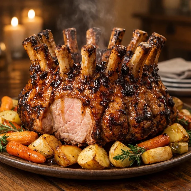 Maple-Glazed Crown Roast of Pork