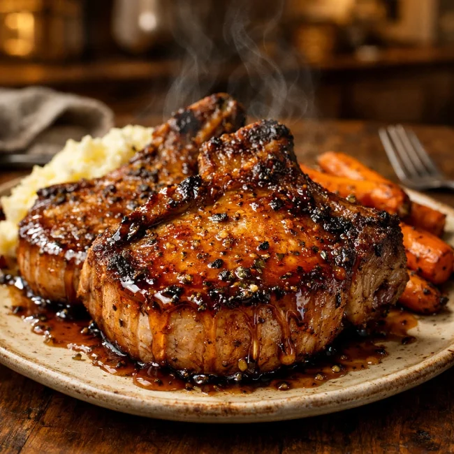 Maple-Glazed Juicy Pork Chops