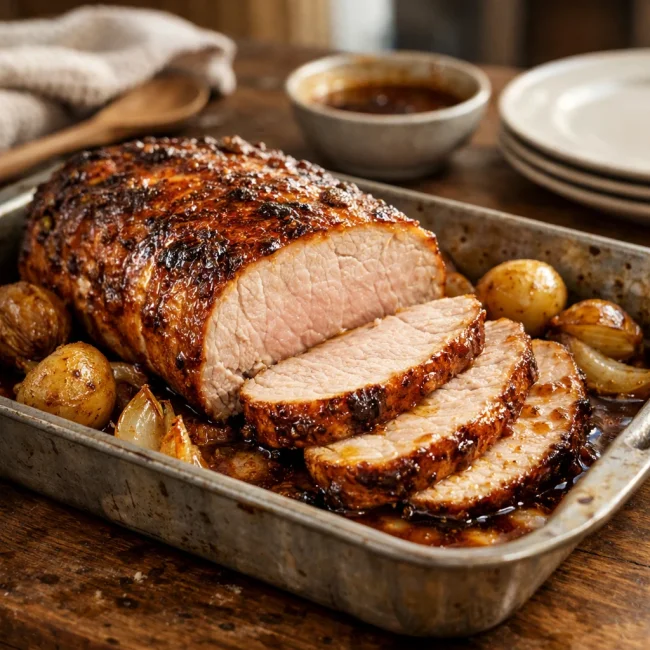Maple Glazed Roasted Pork Loin