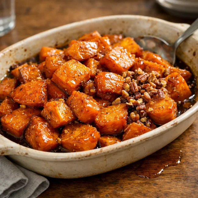 Maple Glazed Sweet Potatoes