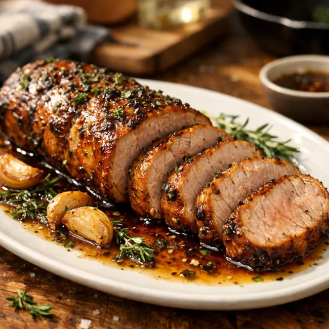 Maple Herb Roasted Pork Tenderloin