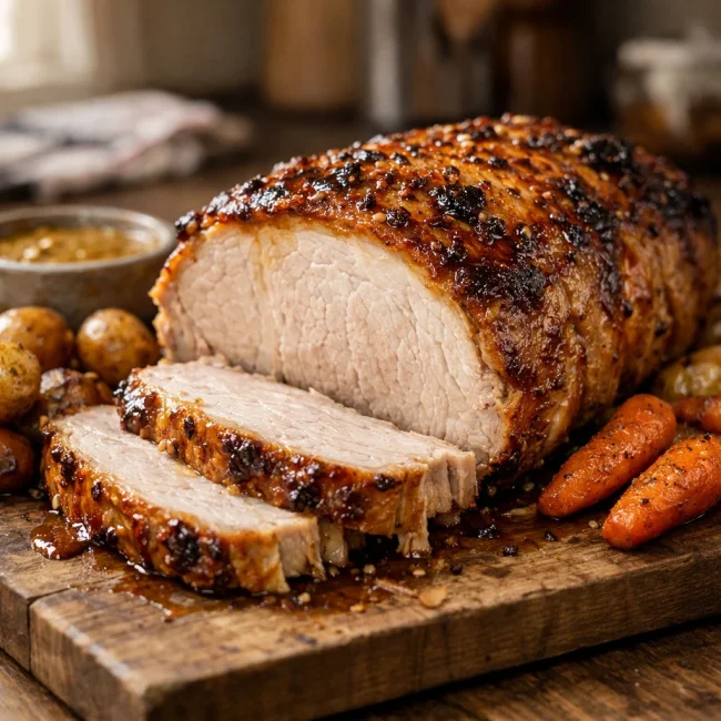 Maple Mustard Roast Pork Loin