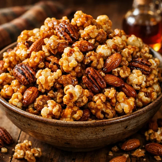 Maple Nut Caramel Corn