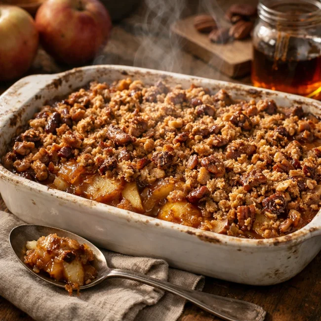 Maple Pecan Apple Crisp