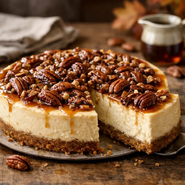 Maple Pecan Cheesecake
