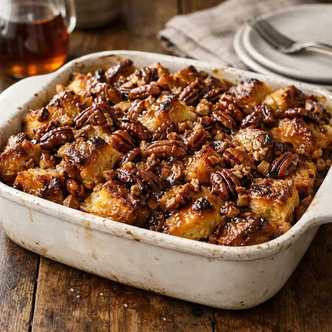Maple Pecan French Toast Casserole