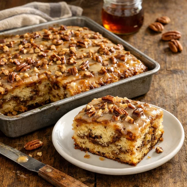 Maple Pecan Honey Bun Cake