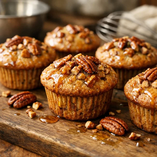 Maple Pecan Pie Muffins