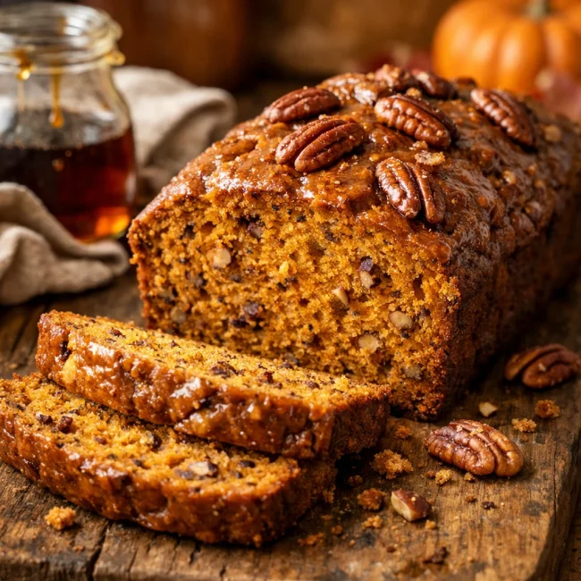Maple Pecan Pumpkin Bread