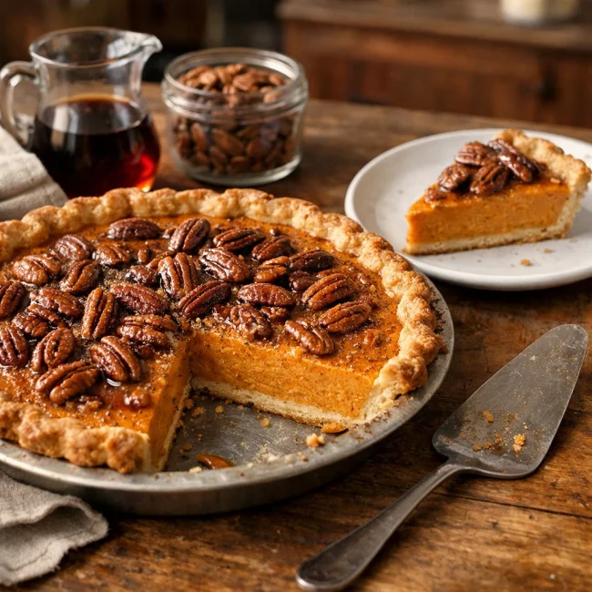 Maple Pecan Sweet Potato Pie