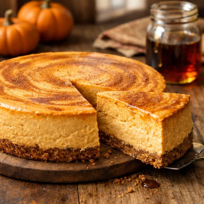 Maple Pumpkin Cheesecake Delight