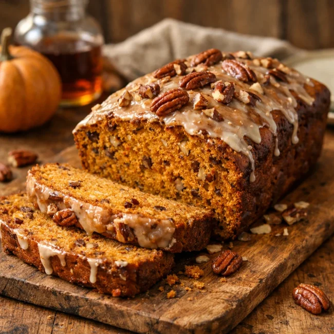 Maple Pumpkin Pecan Bread