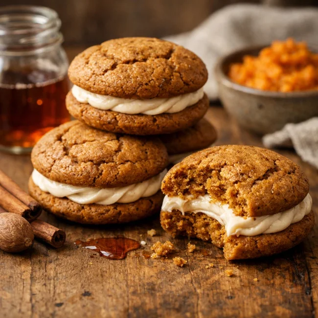 Maple Pumpkin Spice Whoopie Pies