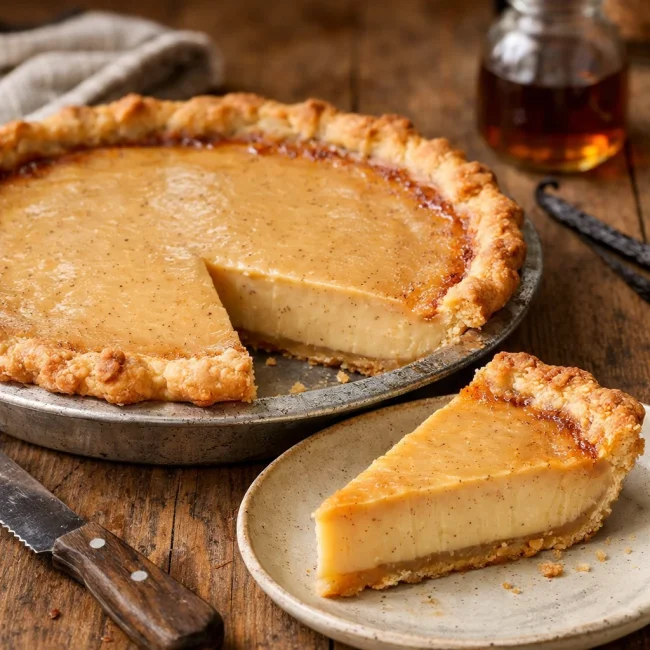 Maple Vanilla Custard Pie