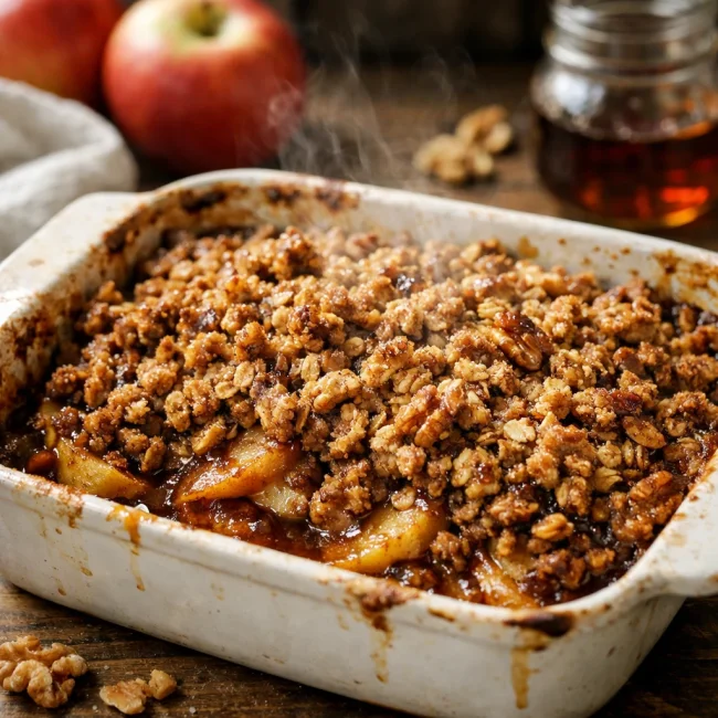 Maple Walnut Apple Crisp