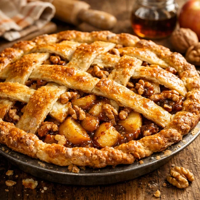 Maple Walnut Apple Pie