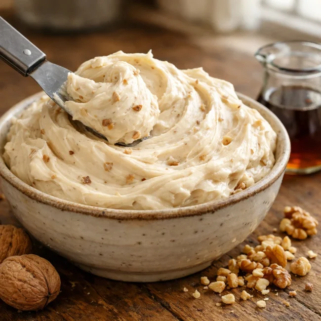 Maple Walnut Cream Cheese Frosting