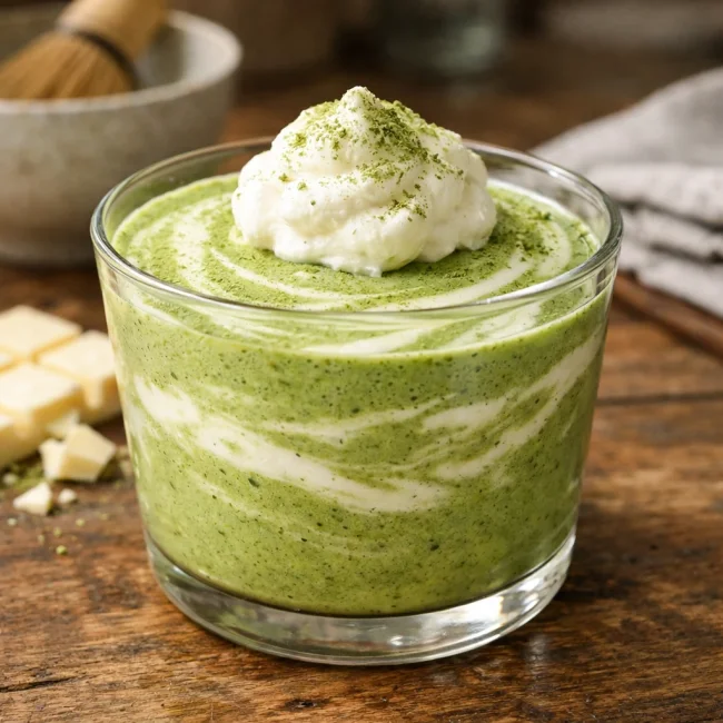 Matcha White Chocolate Mousse