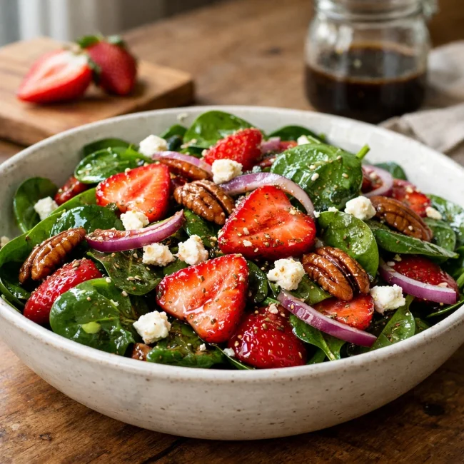 May: Strawberry Spinach Salad