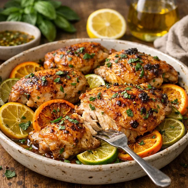 Mediterranean Citrus Basil Chicken