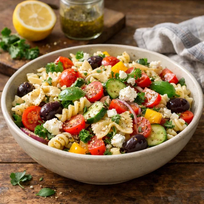 Mediterranean Delight Pasta Salad