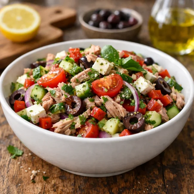 Mediterranean Delight Tuna Salad