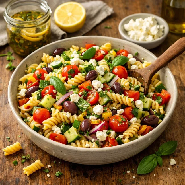 Mediterranean Dream Pasta Salad