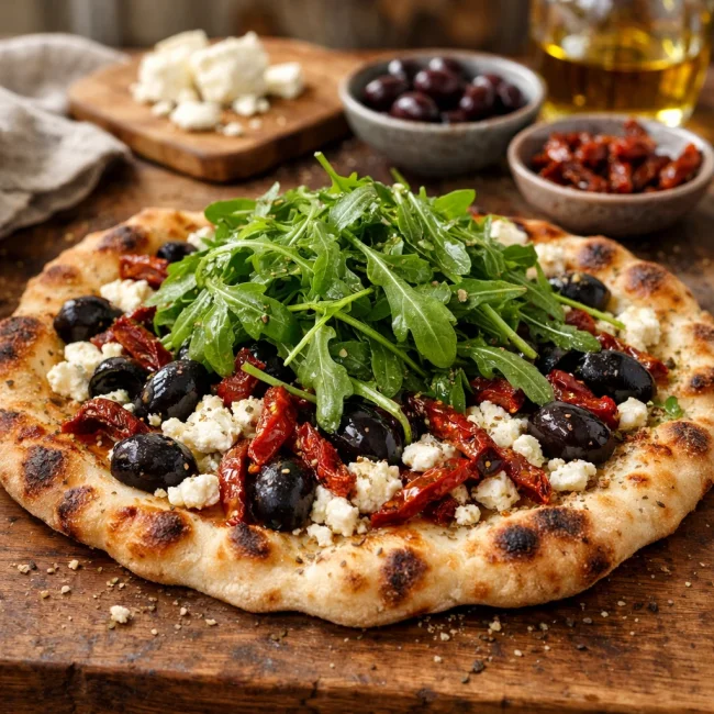 Mediterranean Flatbread Pizza
