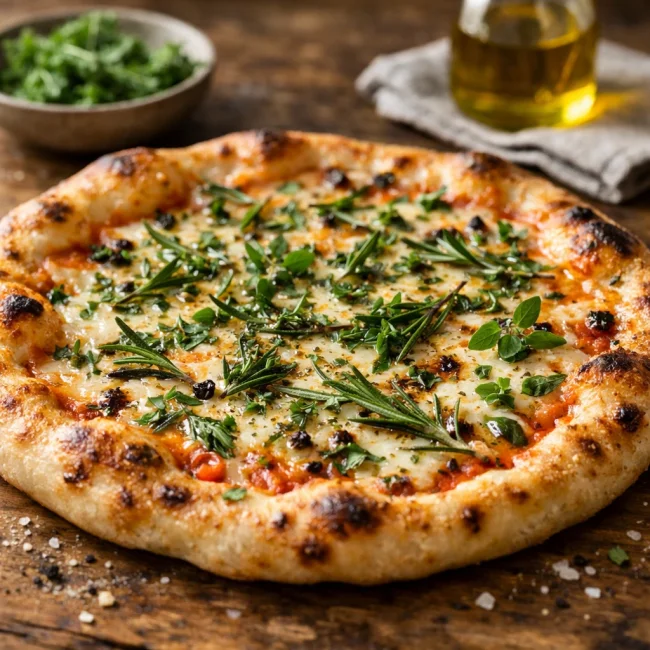 Mediterranean Herb Pizza
