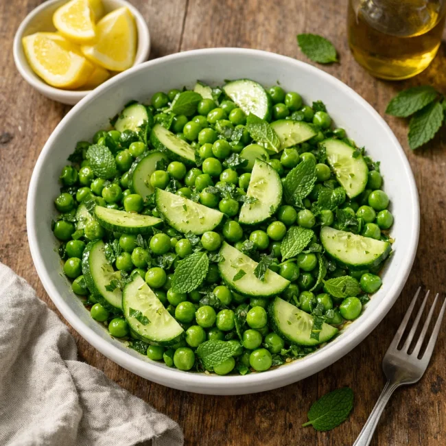 Mediterranean Minty Pea Salad