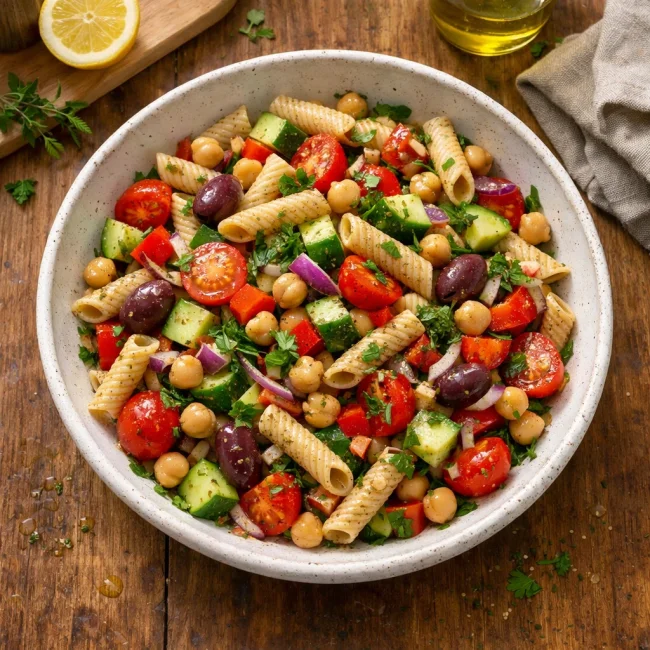 Mediterranean Quinoa Pasta Salad
